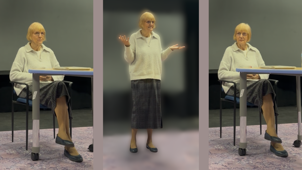 Sora Seiler at her talk Dec. 4
