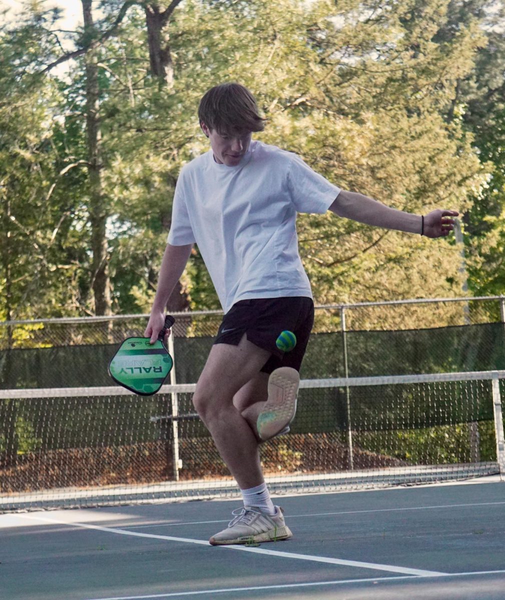 Sophomore Joel Sartor doubles up on his pickleball and hacky sack practice in his free time