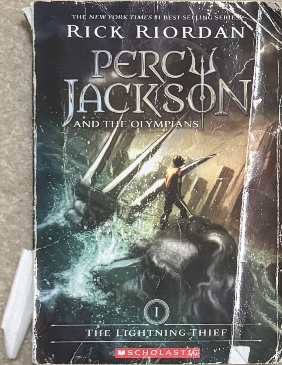 Rebecca Parker's personal copy of "The Lightning Thief" by Rick Riordan